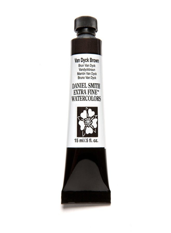 Daniel Smith Extra Fine Watercolor 15ml Paint Tube, Van Dyke Brown - Image 5
